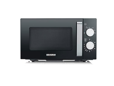 SEVERIN 2-in-1 Mikrowelle mit Grill, Nutzung auf 2 Ebenen, flacher Glasboden statt Drehteller mit -Nutzfläche für eckiges Geschirr, leichte Reinigung, Mikrowellengerät, 20L, Schwarz, MW 7762 im Sale